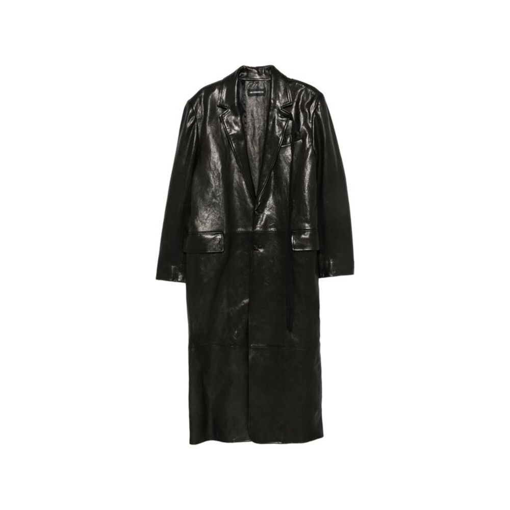 Ann Demeulemeester Black Coats - Single Breasted Coats Men